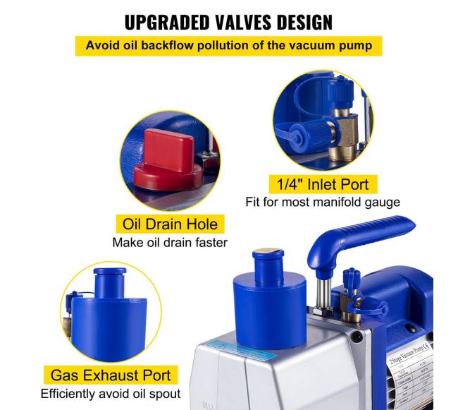 6 CFM 12 AG šaldymo vakuuminis siurblys3