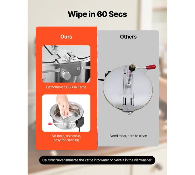 raudona 800W stalo spragėsių mašina5