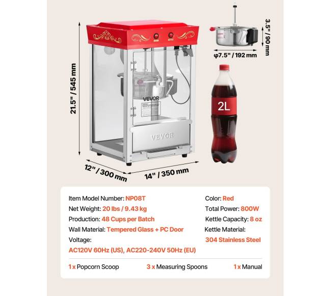 raudona 800W stalo spragėsių mašina6