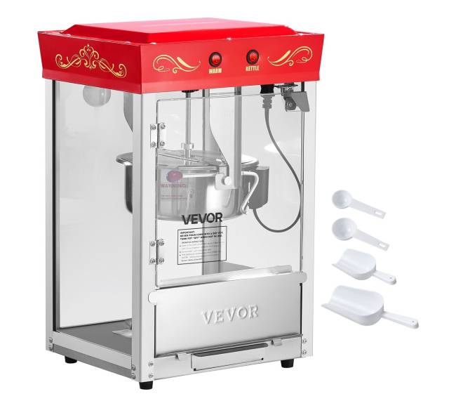 raudona 800W stalo spragėsių mašina8