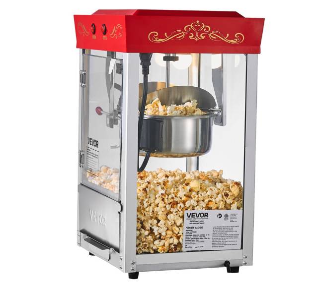 raudona 800W stalo spragėsių mašina10