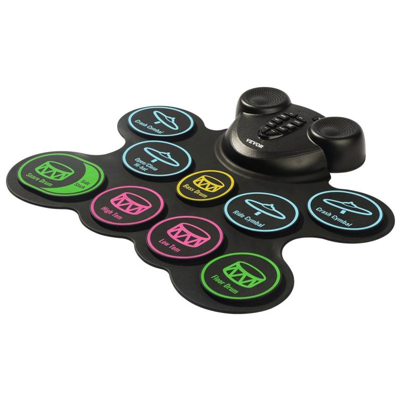 Elektriniai būgnai vaikams su ausinėmis ir MIDI0