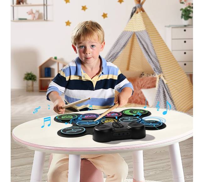 Elektriniai būgnai vaikams su ausinėmis ir MIDI7
