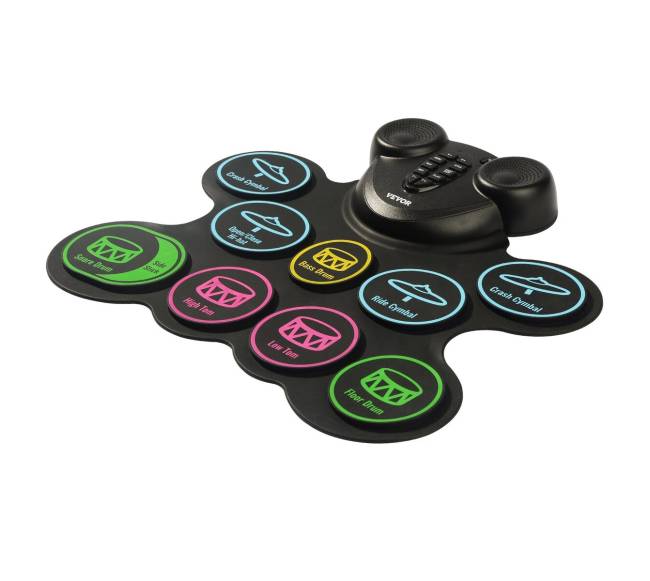 Elektriniai būgnai vaikams su ausinėmis ir MIDI9