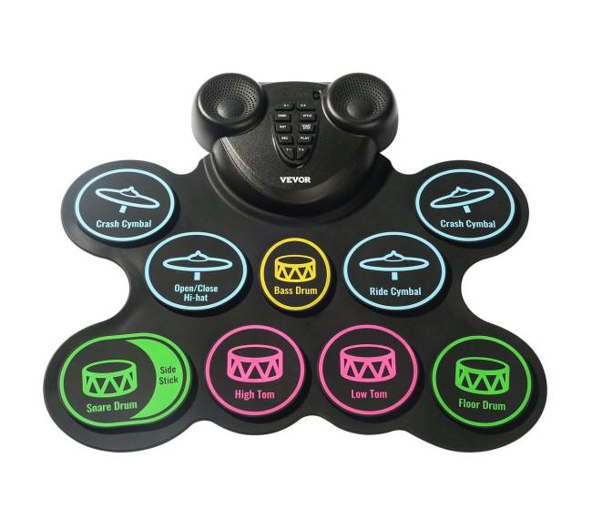 Elektriniai būgnai vaikams su ausinėmis ir MIDI10