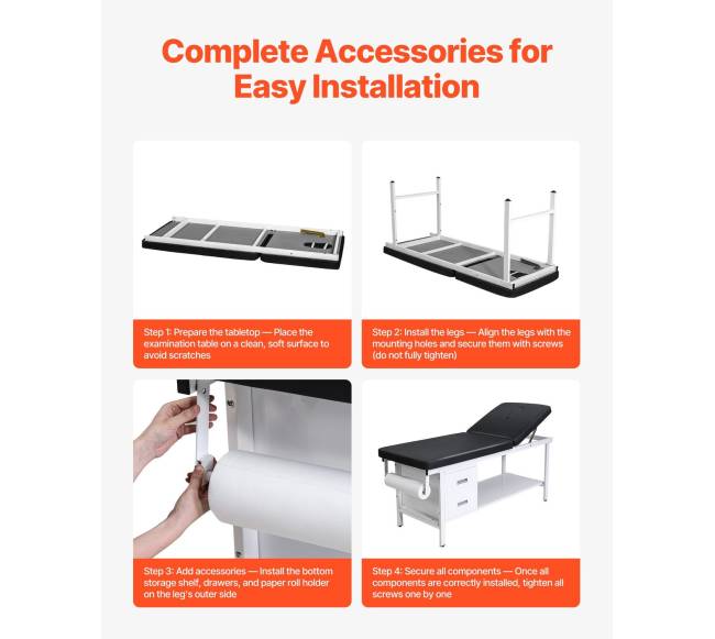 Medicininis tyrimo stalas su reguliuojama atlošo dalimi5