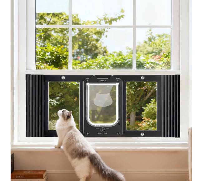 Katės durys langui su 4 užraktais7