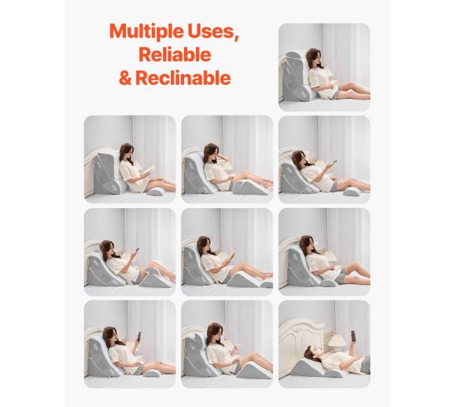 Reguliuojama ortopedinė pleištinė pagalvė mieguistumui4