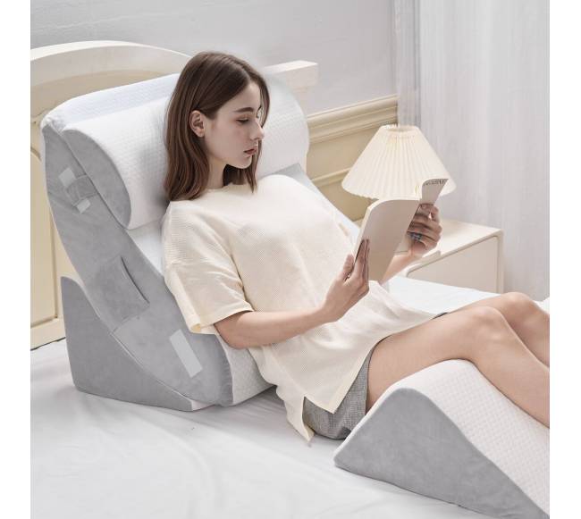 Reguliuojama ortopedinė pleištinė pagalvė mieguistumui7