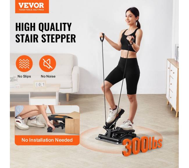 Mini namų treniruoklis laipteliams su pasipriešinimo juosta1