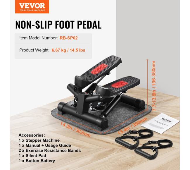 Namų mini laiptelis su pasipriešinimo juosta6