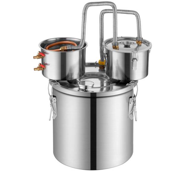 Alkoholio Distiliatorius su Vandens Pompa ir Katilu10