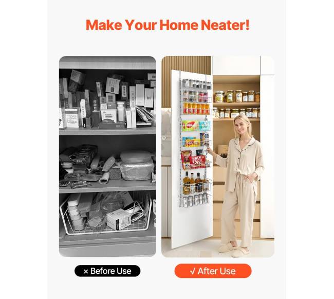 Durelėms kabinamos 8 pakopų lentynos5