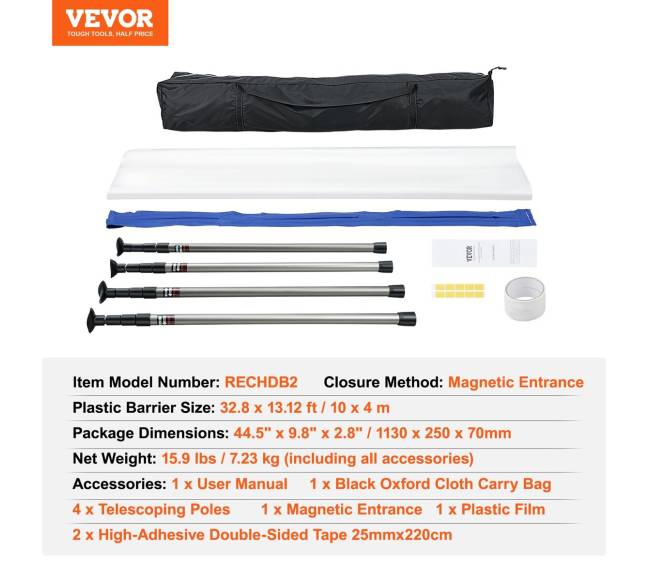 Stogo dulkių barjerai su teleskopiniais stulpais6