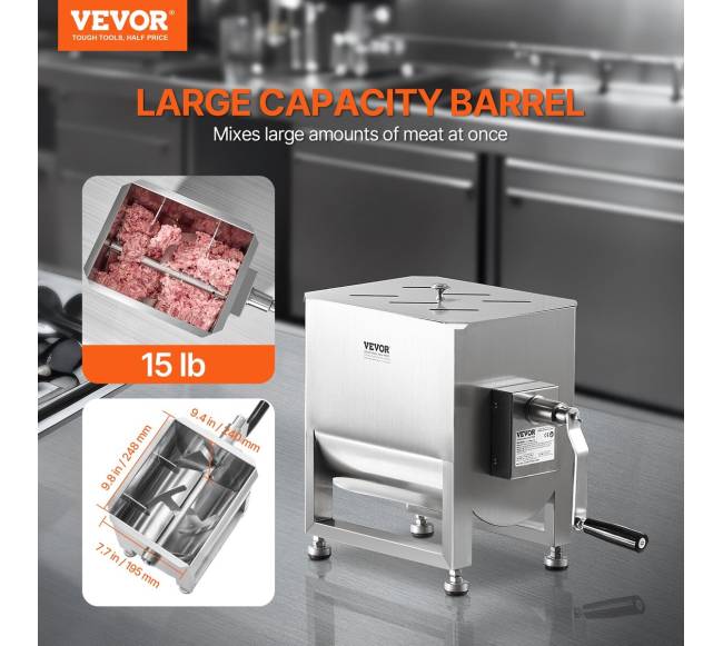 Rankinis mėsos maišytuvas 15L dešroms1