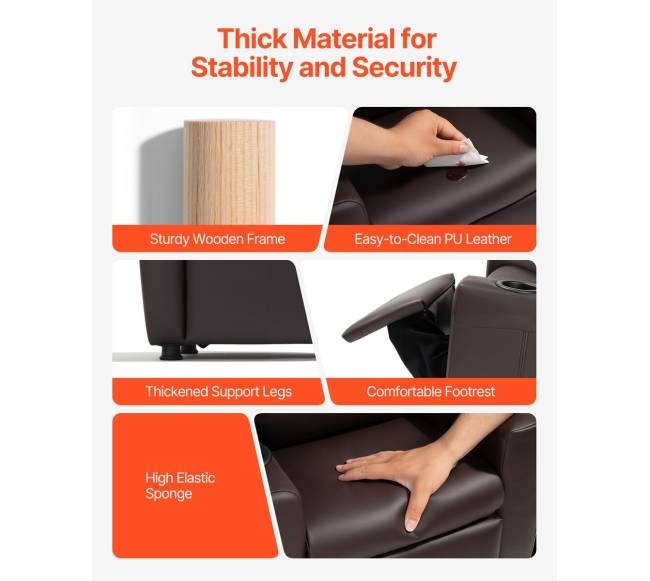 Vaikų odinis krėslas su puodelio laikikliu3