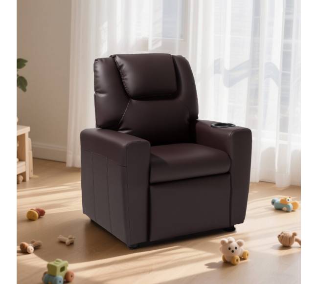 Vaikų odinis krėslas su puodelio laikikliu7