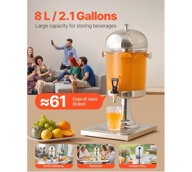 Gėrimų dozatorius su čiaupu, 8L1