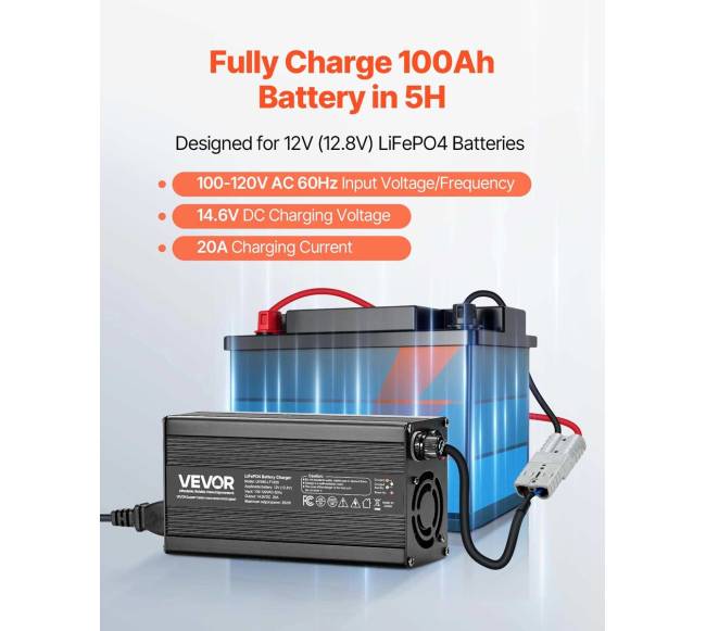 12V 20A ličio baterijų įkroviklis RV1