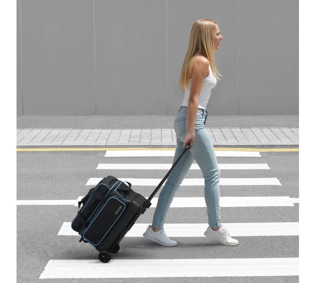 Dvipusis boulingo krepšys su ratukais7