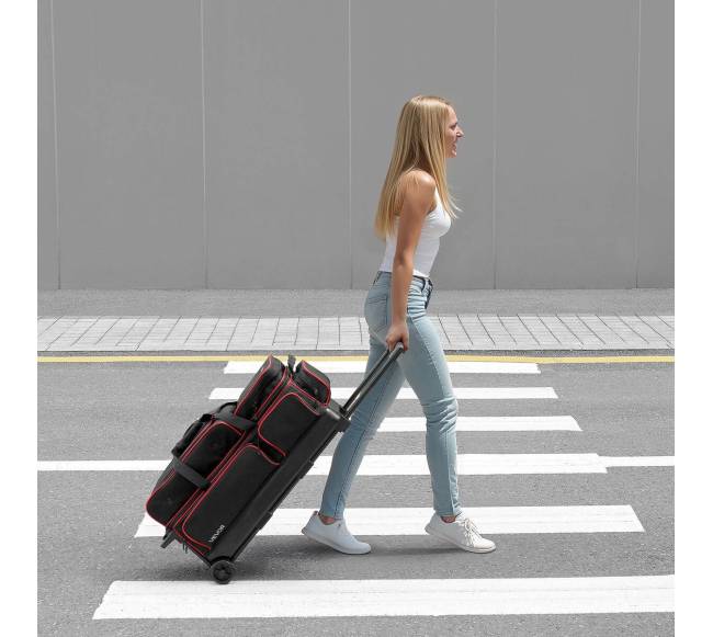 3 kamuolių boulingo krepšys su ratukais7