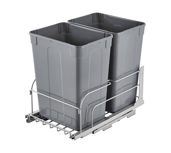 Dviejų dalių ištraukiamas virtuvės šiukšlių konteineris8