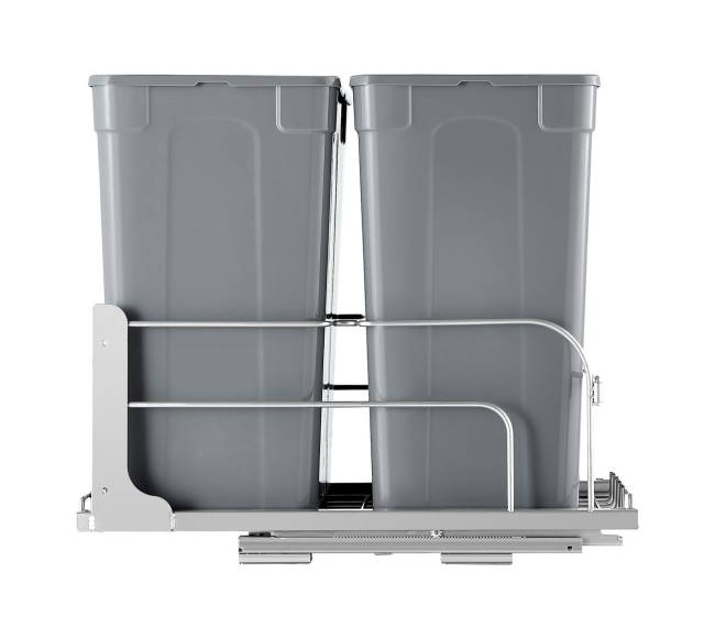Dviejų dalių ištraukiamas virtuvės šiukšlių konteineris9