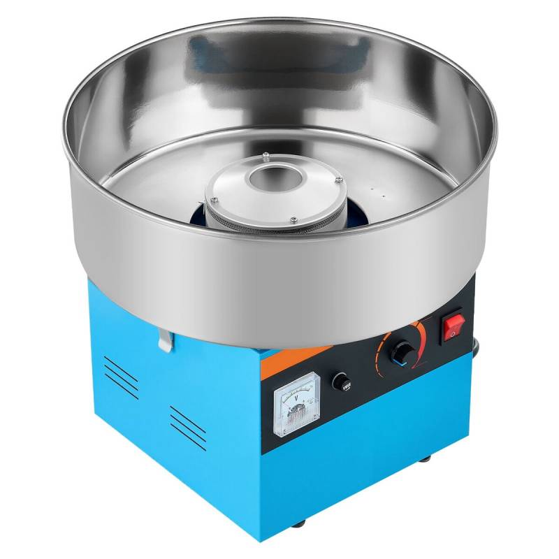 Elektros cukraus vatos gaminimo mašina 1000W mėlyna0