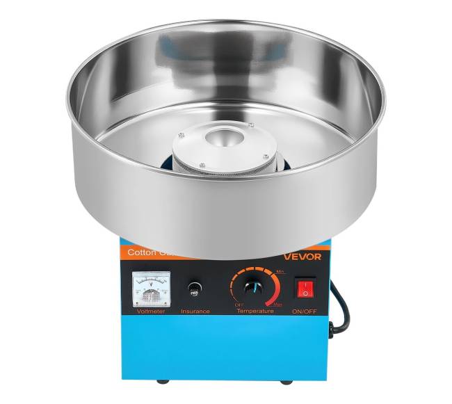 Elektros cukraus vatos gaminimo mašina 1000W mėlyna9