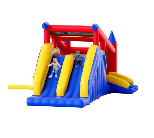 Pripučiamas žaidimų namelis su čiuožykla0