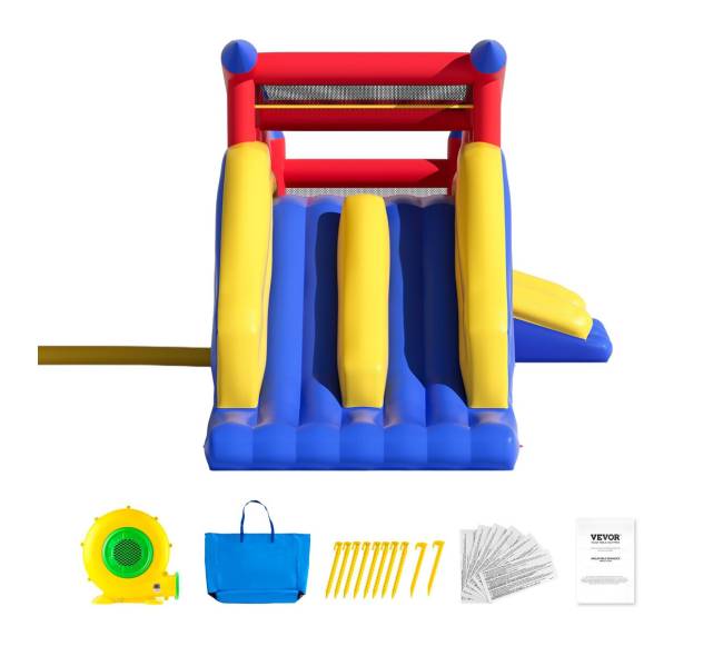 Pripučiamas žaidimų namelis su čiuožykla8