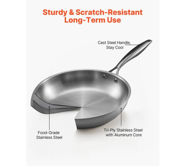 Trigubo nerūdijančio plieno keptuvių rinkinys2