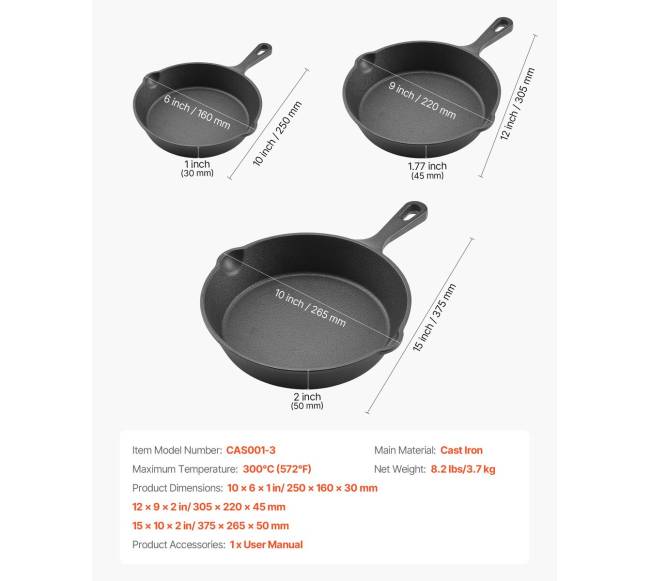 3 dalių ketaus keptuvių rinkinys 160 220 265 mm6