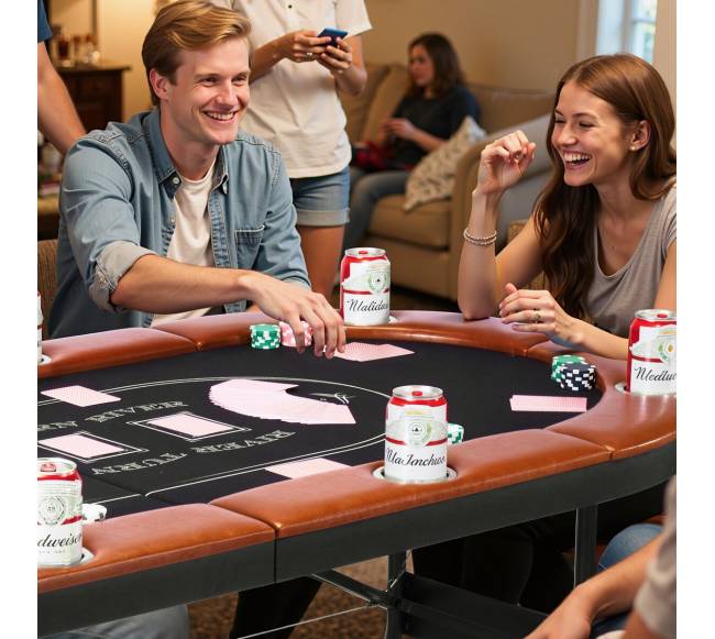 Sulankstomas pokerio stalas 8 žaidėjams7