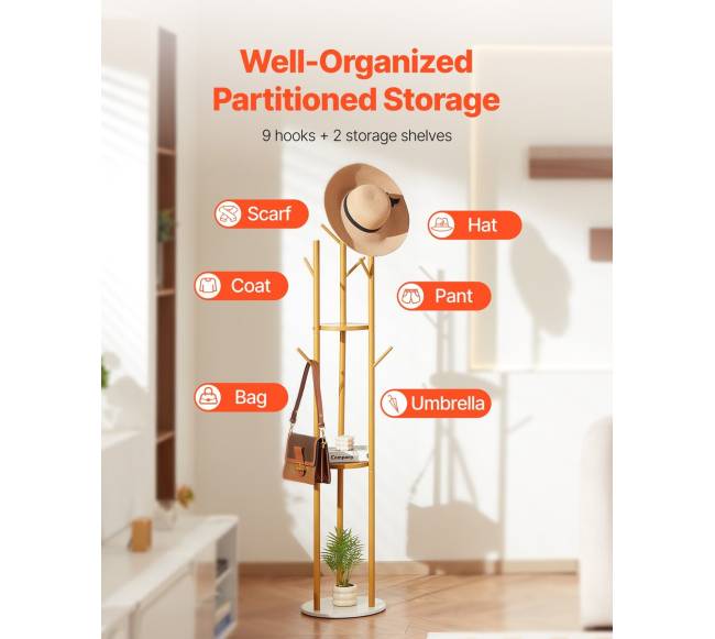 Laisvai stovinti drabužių kabykla su kvarco pagrindu4