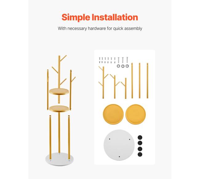 Laisvai stovinti drabužių kabykla su kvarco pagrindu5