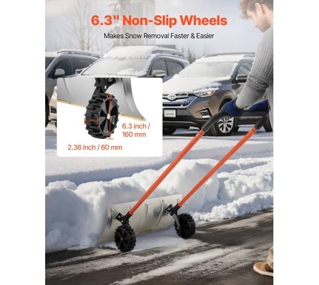 Sniego stūmiklis su ratais 61 cm plieno kastuvas4