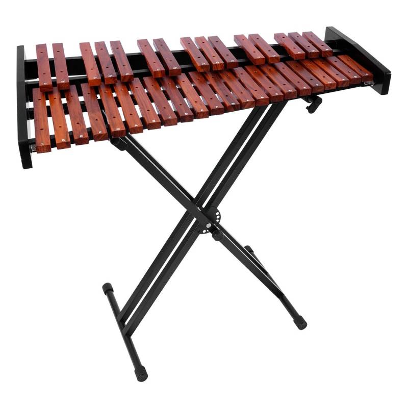 Medinis ksilofonas su 37 natomis ir stovu0