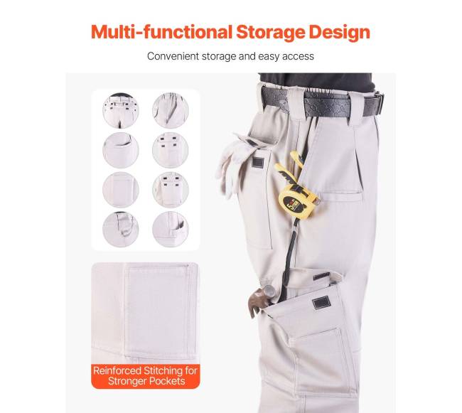 Atsparūs ugniai vyriški kargo kelnės4