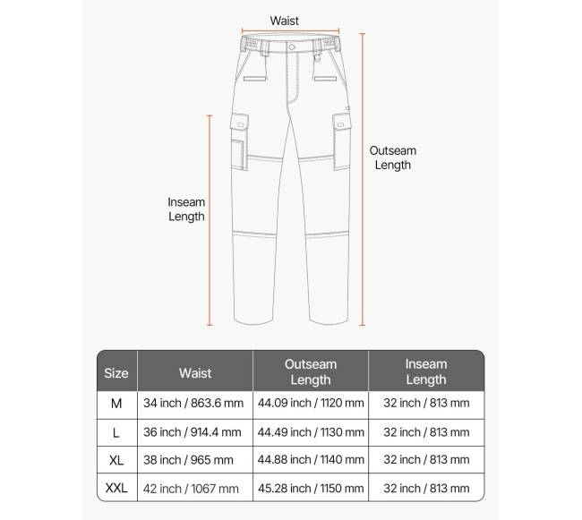 Atsparūs ugniai vyriški kargo kelnės6
