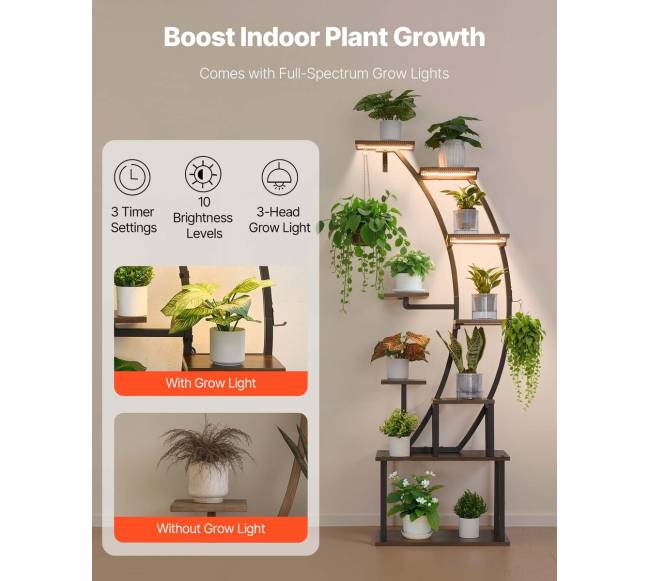 Vidinis gėlių stovas su augimo lempomis2