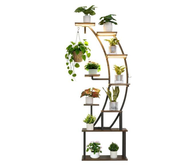 Vidinis gėlių stovas su augimo lempomis9