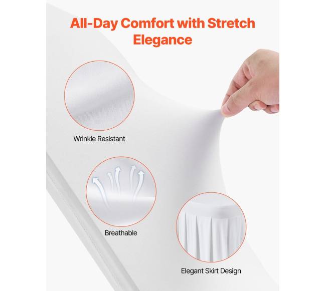 30 vnt. baltų kėdžių užvalkalų2