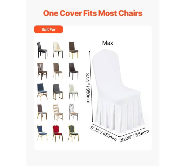 30 vnt. baltų kėdžių užvalkalų3