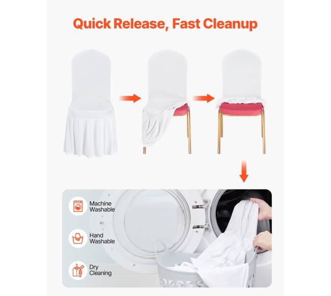 30 vnt. baltų kėdžių užvalkalų4