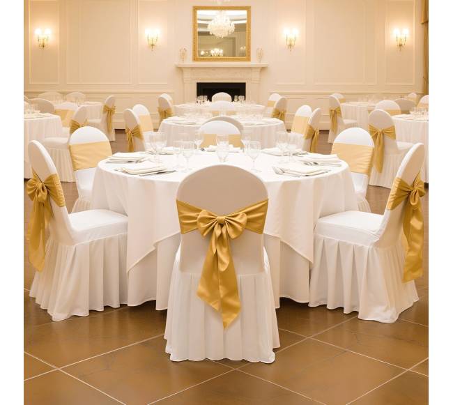 30 vnt. baltų kėdžių užvalkalų7