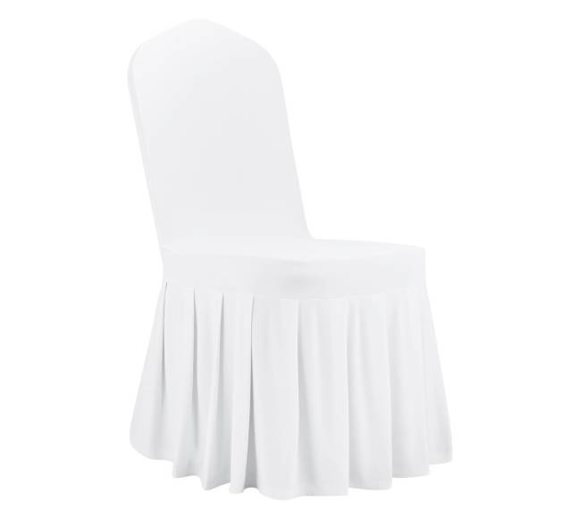 30 vnt. baltų kėdžių užvalkalų8