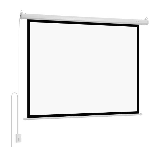 Elektrinis projektorių ekranas su valdymu, 1080 HD0