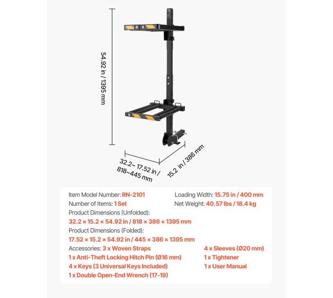 Sulankstomas slidžių ir snieglenčių laikiklis automobiliui6