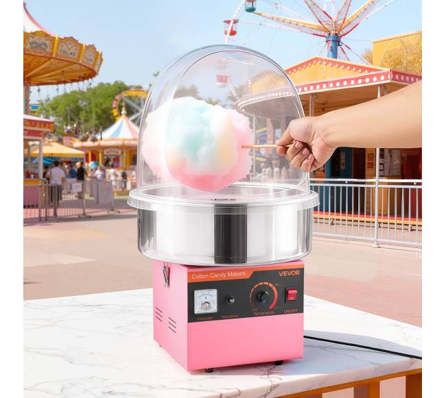 Elektrinė cukraus vatos mašina su dangčiu7